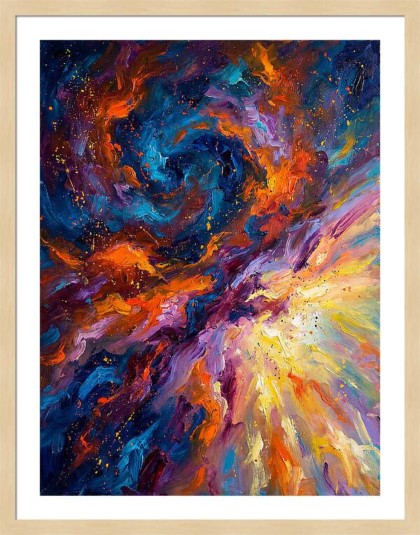 Nebula In Vibrant Swirls