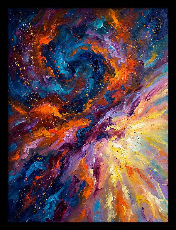 Nebula In Vibrant Swirls
