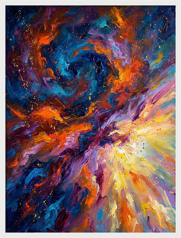Nebula In Vibrant Swirls