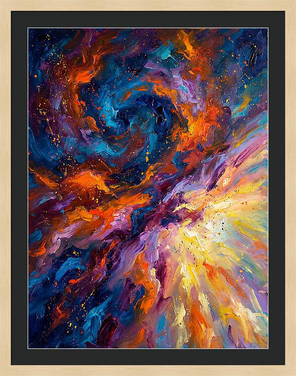 Nebula In Vibrant Swirls