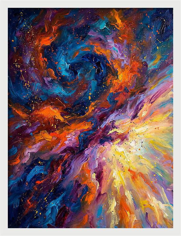 Nebula In Vibrant Swirls