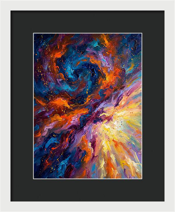 Nebula In Vibrant Swirls