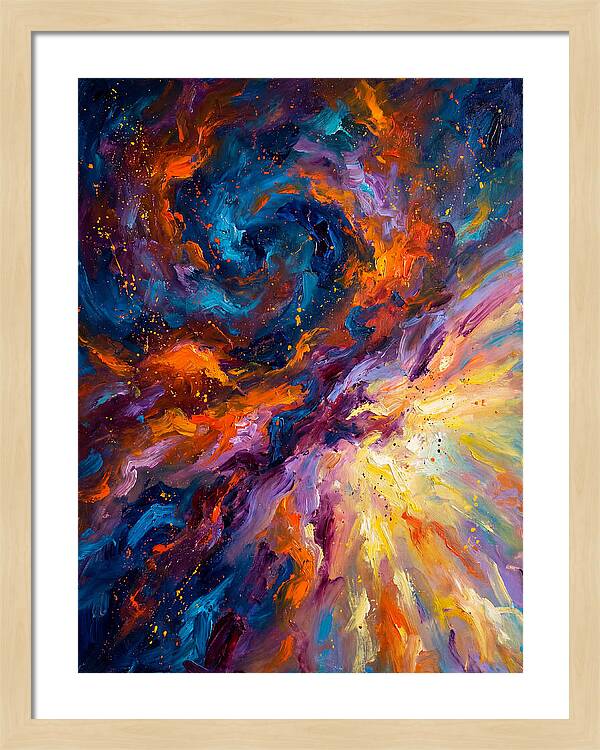 Nebula In Vibrant Swirls