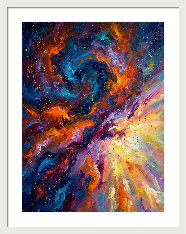 Nebula In Vibrant Swirls