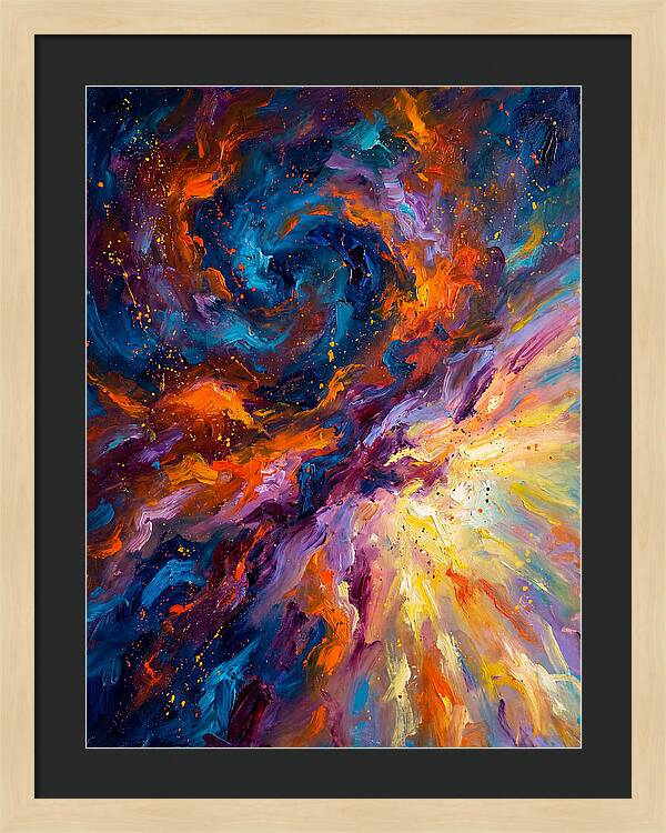 Nebula In Vibrant Swirls