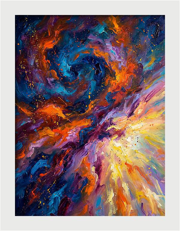 Nebula In Vibrant Swirls