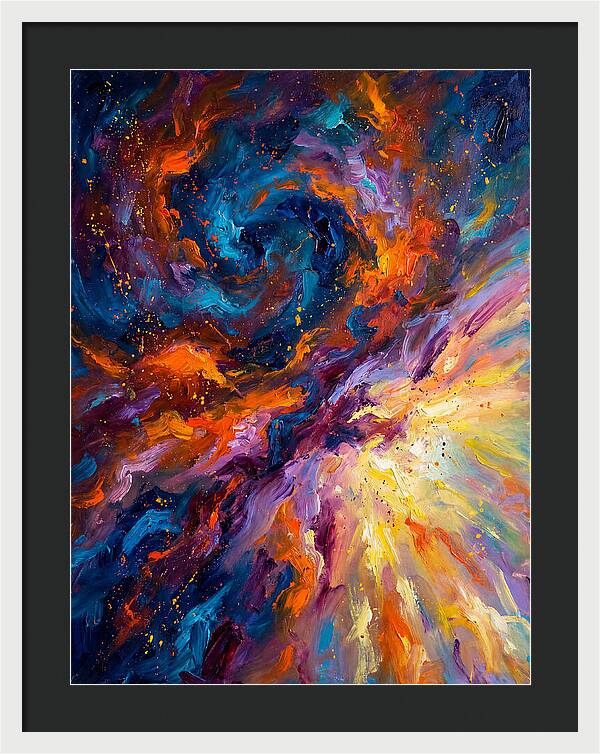 Nebula In Vibrant Swirls