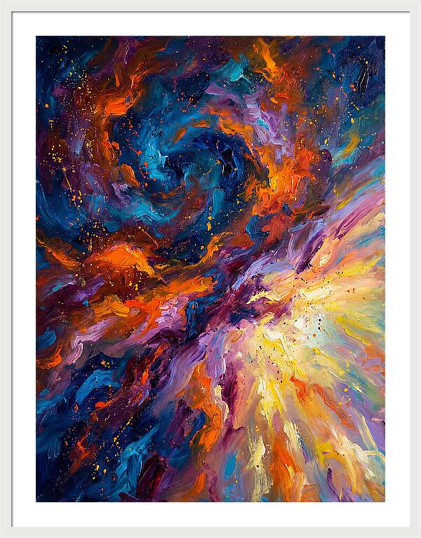 Nebula In Vibrant Swirls