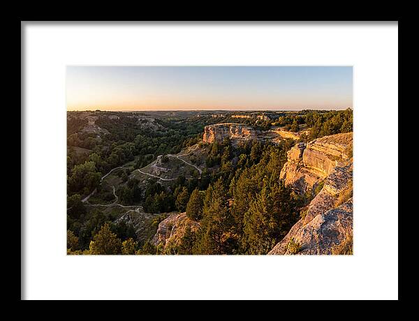 Nelson Ledges Vista At Sunset