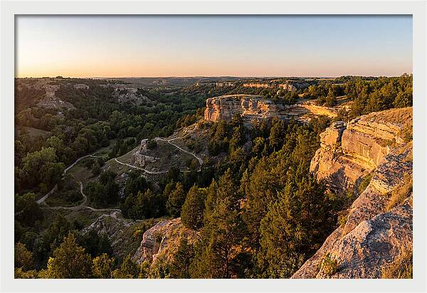 Nelson Ledges Vista At Sunset