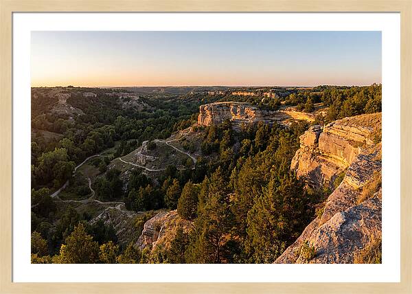 Nelson Ledges Vista At Sunset