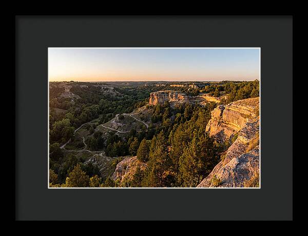 Nelson Ledges Vista At Sunset