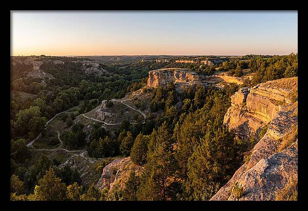 Nelson Ledges Vista At Sunset