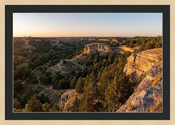 Nelson Ledges Vista At Sunset