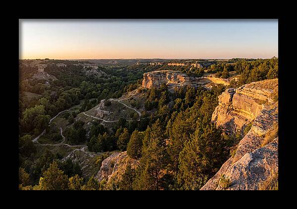 Nelson Ledges Vista At Sunset
