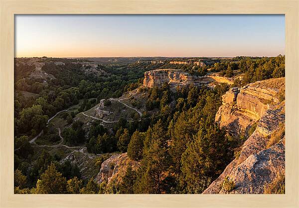Nelson Ledges Vista At Sunset