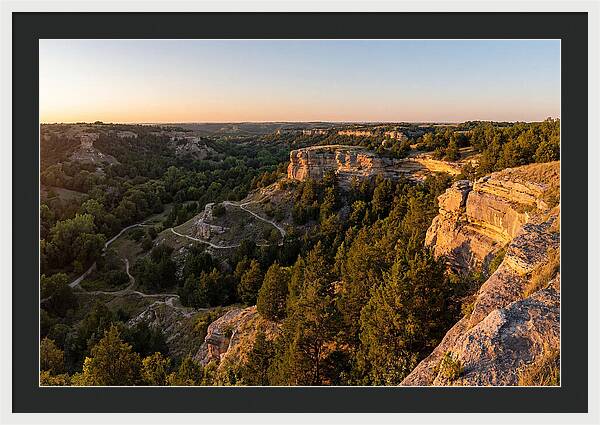 Nelson Ledges Vista At Sunset