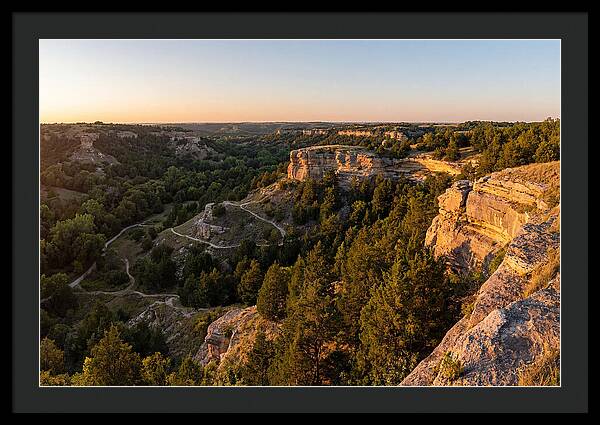Nelson Ledges Vista At Sunset