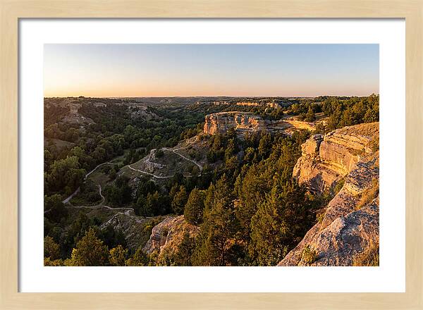 Nelson Ledges Vista At Sunset