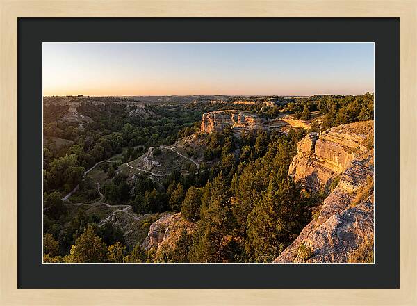 Nelson Ledges Vista At Sunset