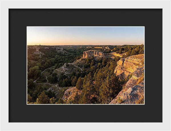 Nelson Ledges Vista At Sunset