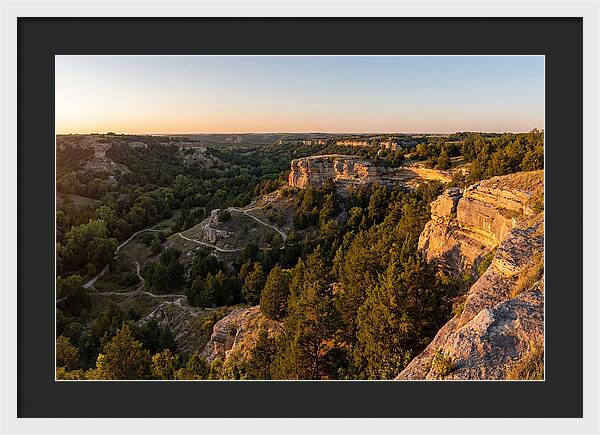 Nelson Ledges Vista At Sunset