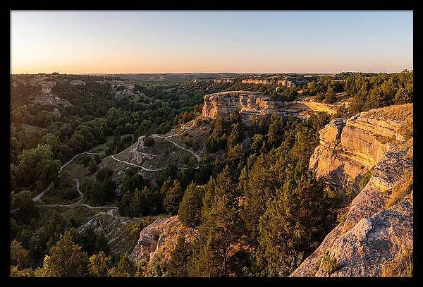 Nelson Ledges Vista At Sunset