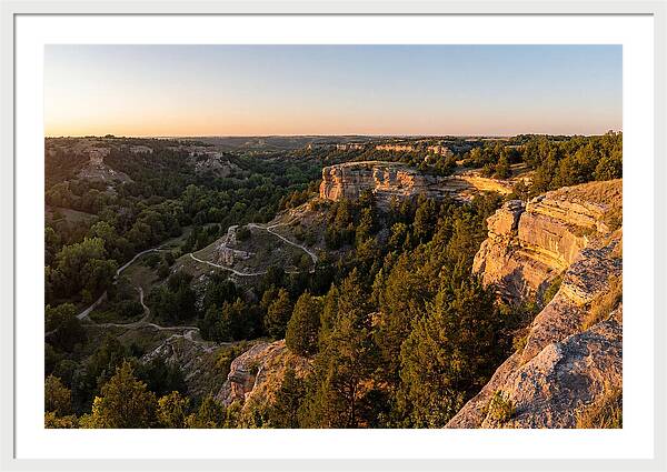 Nelson Ledges Vista At Sunset