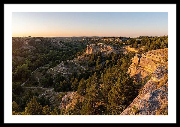 Nelson Ledges Vista At Sunset