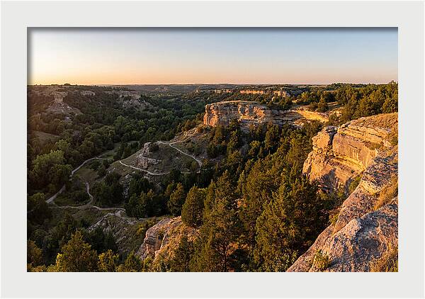 Nelson Ledges Vista At Sunset