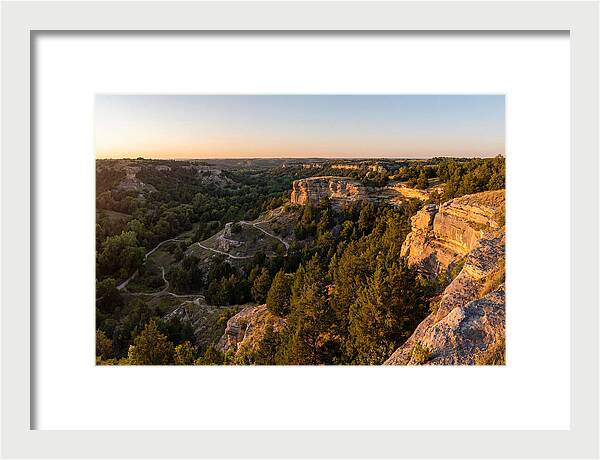 Nelson Ledges Vista At Sunset