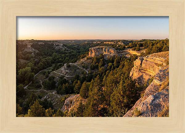 Nelson Ledges Vista At Sunset