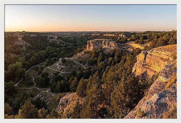 Nelson Ledges Vista At Sunset