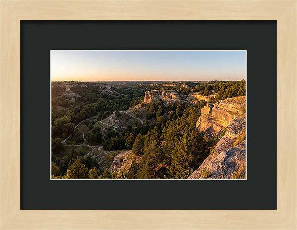 Nelson Ledges Vista At Sunset