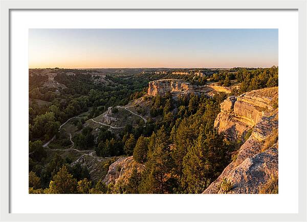 Nelson Ledges Vista At Sunset