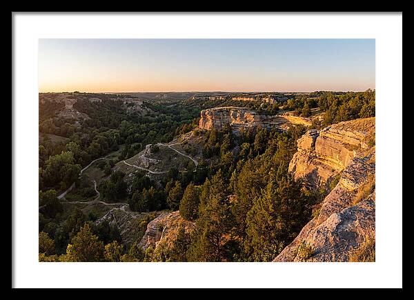 Nelson Ledges Vista At Sunset