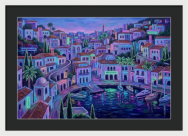 Neon Mediterranean Dreamscape