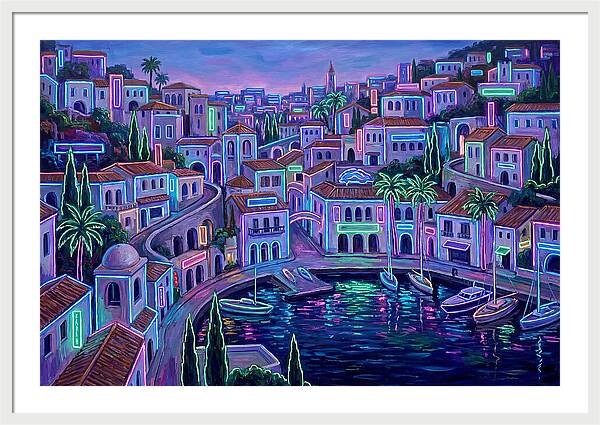 Neon Mediterranean Dreamscape