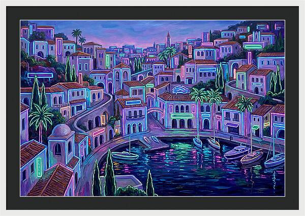 Neon Mediterranean Dreamscape
