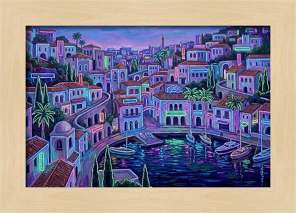 Neon Mediterranean Dreamscape