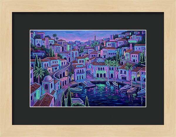 Neon Mediterranean Dreamscape