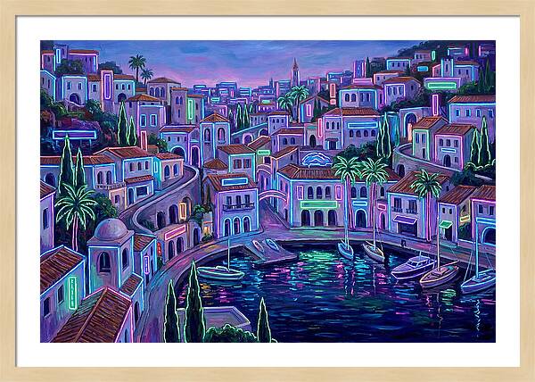 Neon Mediterranean Dreamscape
