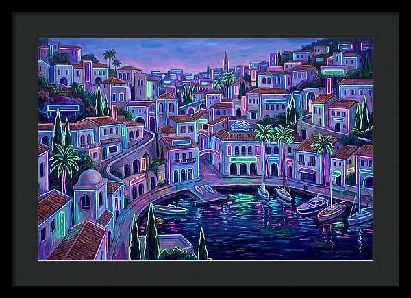 Neon Mediterranean Dreamscape