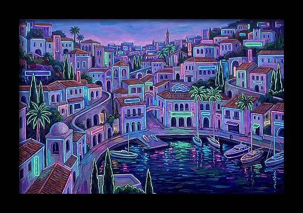 Neon Mediterranean Dreamscape