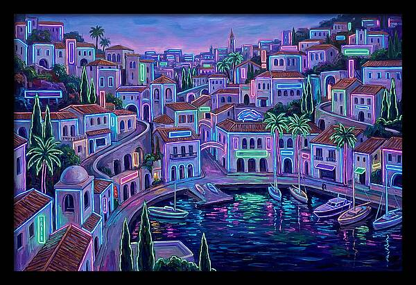 Neon Mediterranean Dreamscape