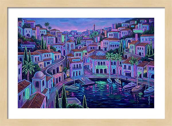 Neon Mediterranean Dreamscape