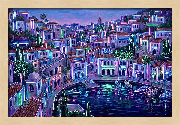 Neon Mediterranean Dreamscape