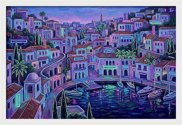 Neon Mediterranean Dreamscape