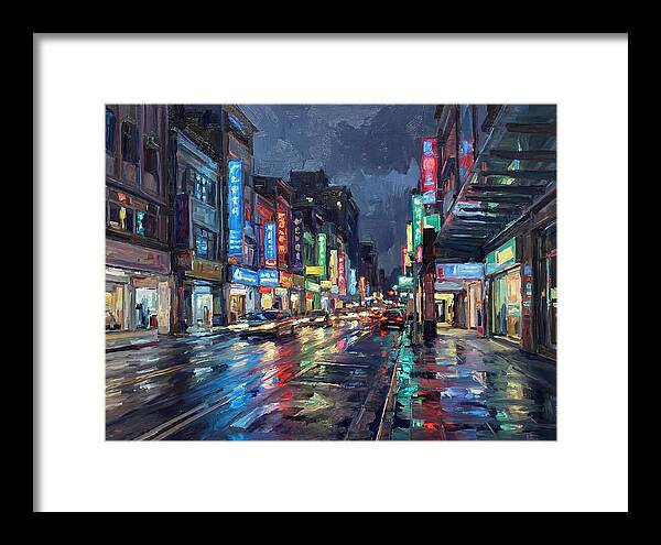 Neon Reflections In The City