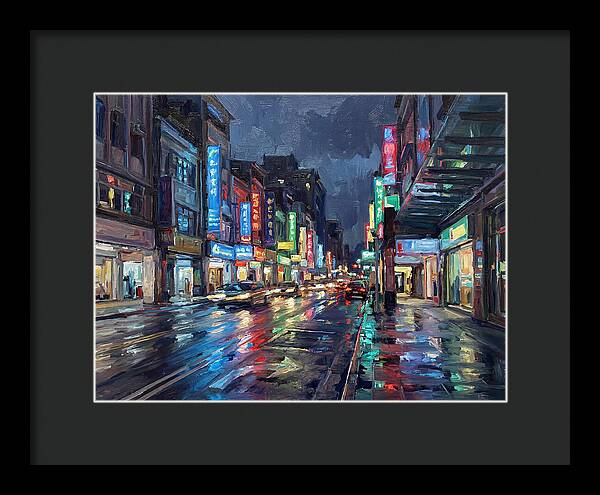 Neon Reflections In The City
